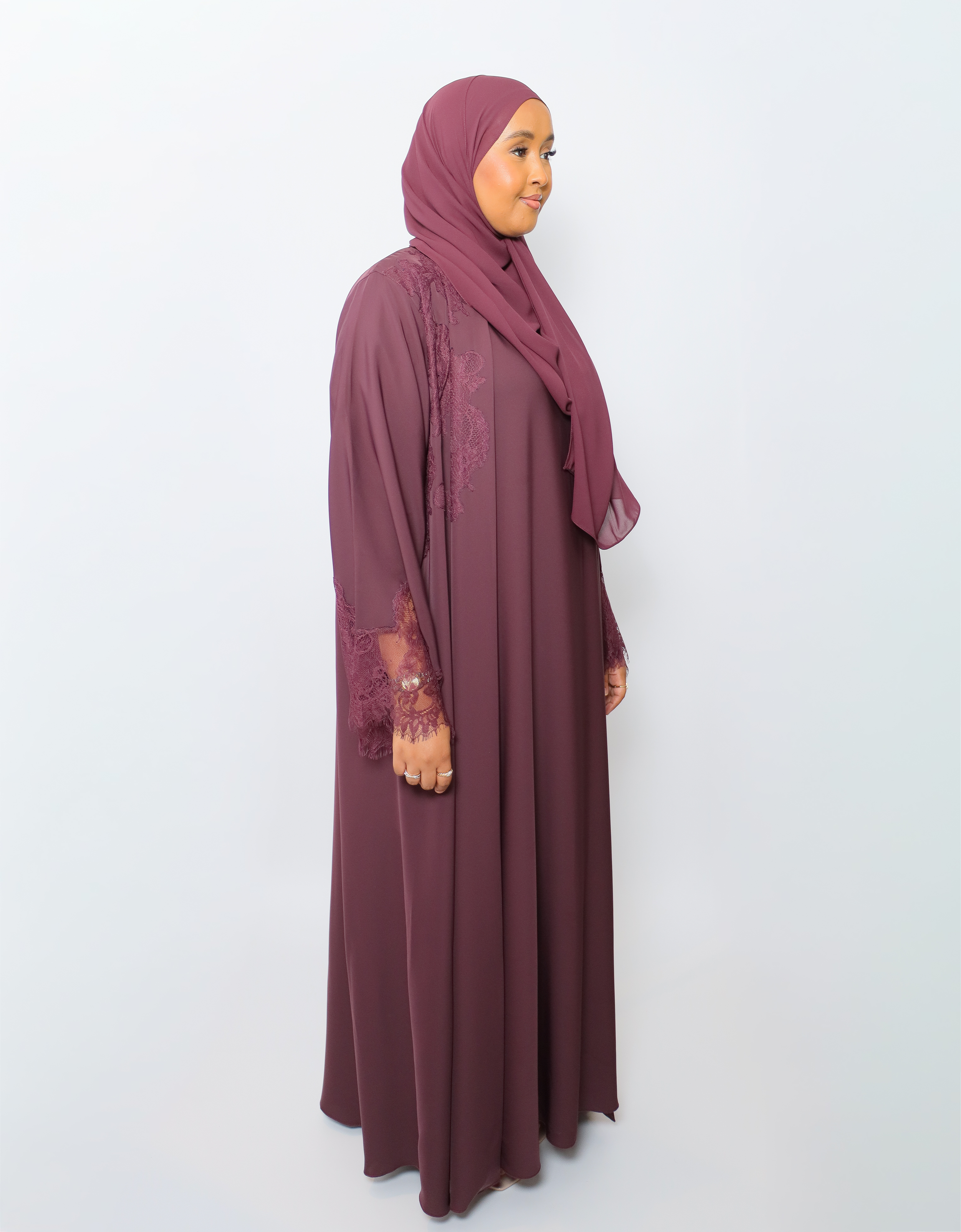 ألين | Aleen - Maroon Lace